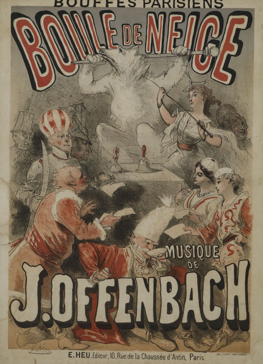 Jules Chéret (1836-1932)boule De Neige – Musique F.offenbach