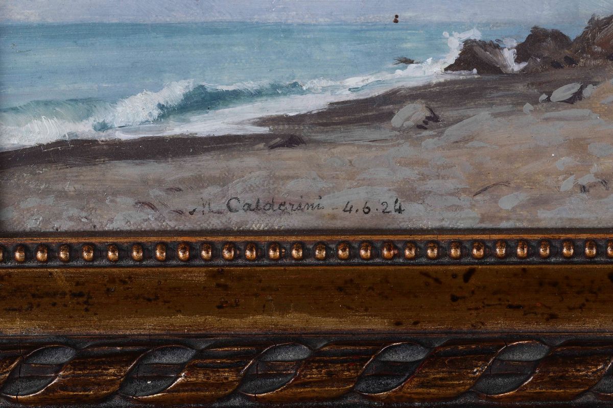 Marco Calderini (1850 -1941)scogliera, 1924