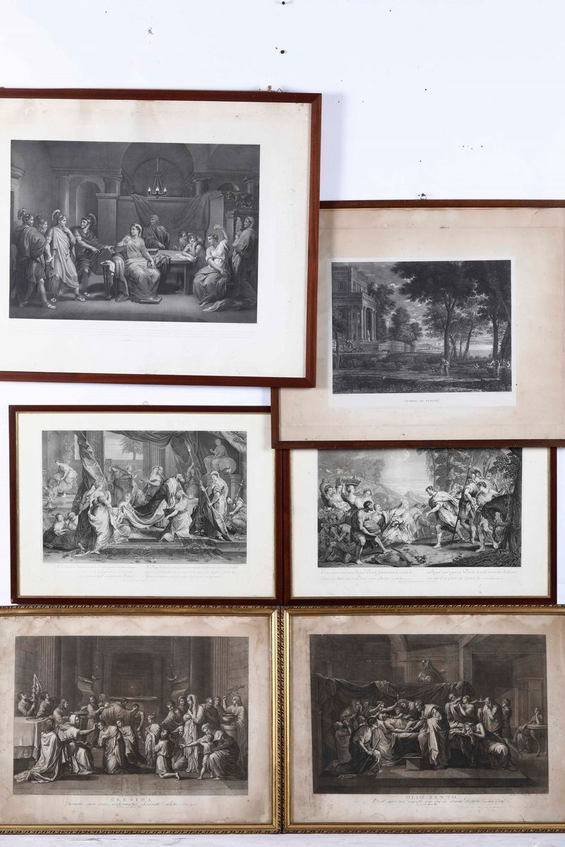 Sei stampe con scene classiche  - Auction Antiques II - Timed Auction - Cambi Casa d'Aste
