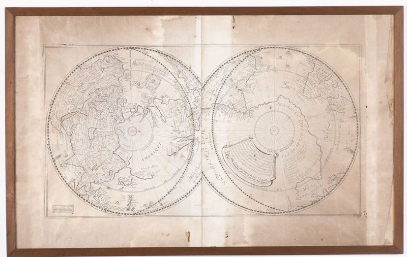 Boisseau, Jean Planisfero...Paris, metà secolo XVIII.  - Auction Engravings, Views, Maps and Rare Books - Cambi Casa d'Aste