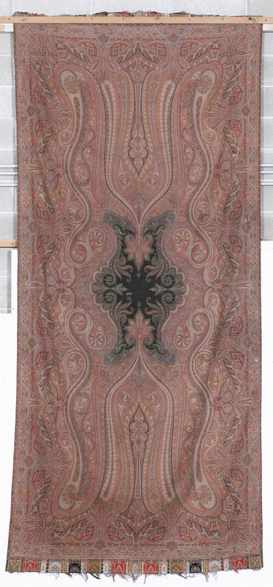 Scialle cachemire fine XIX secolo  - Auction Carpets - Time Auction - Cambi Casa d'Aste