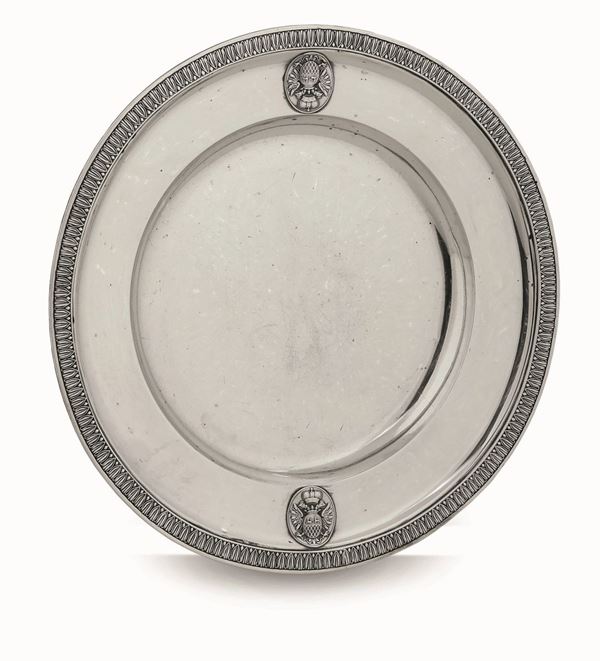 A silver plate, J. Reiner, Vienna 1856