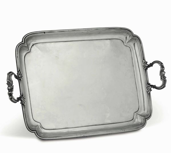 A silver tray, Rome late 1700s