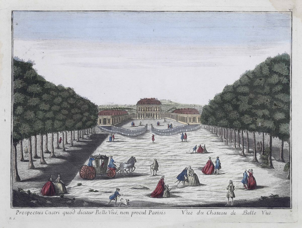 Remondini - Vedute Otticheprospettiva della Calle Imperiale di Vienna e Veduta del Castello di Be...