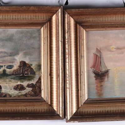 Dentella Marina con Barche a Vela, Marina con Scogli
