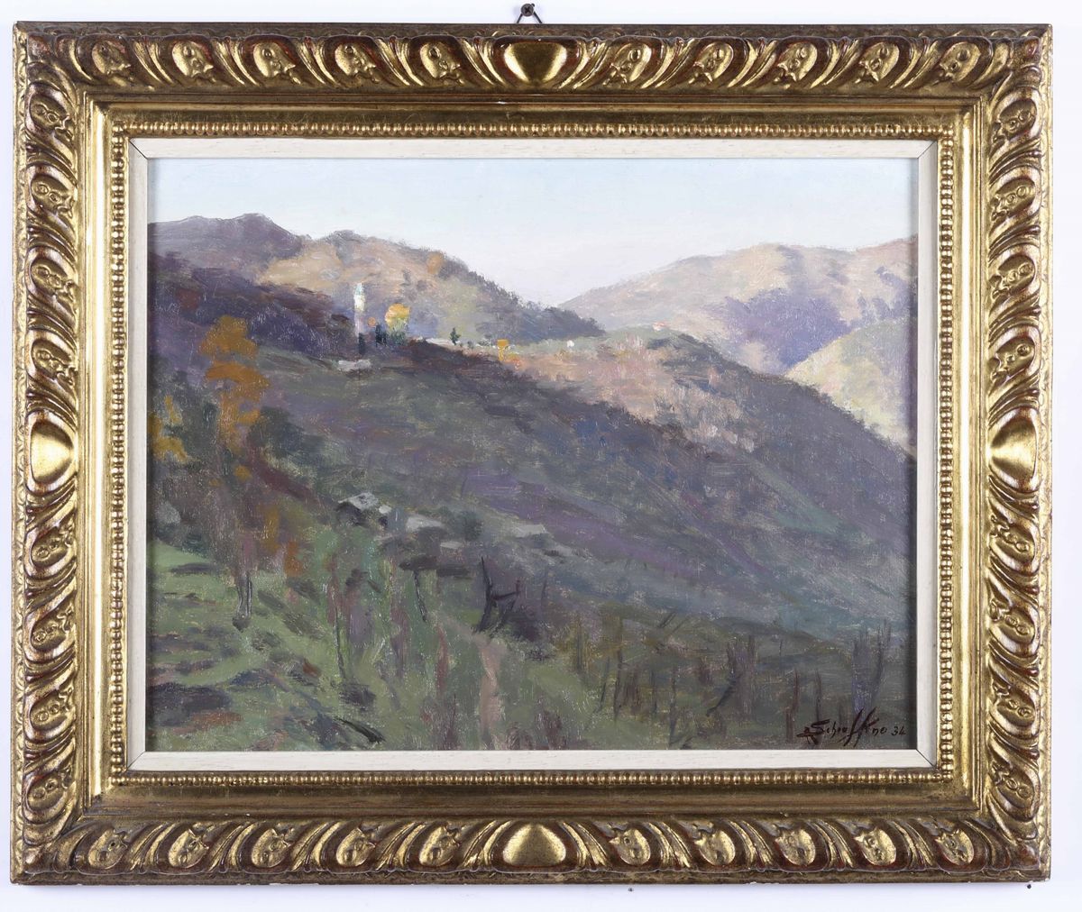 Antonio Schiaffino - Mattino Invernale in Quel di Vexina (recco)