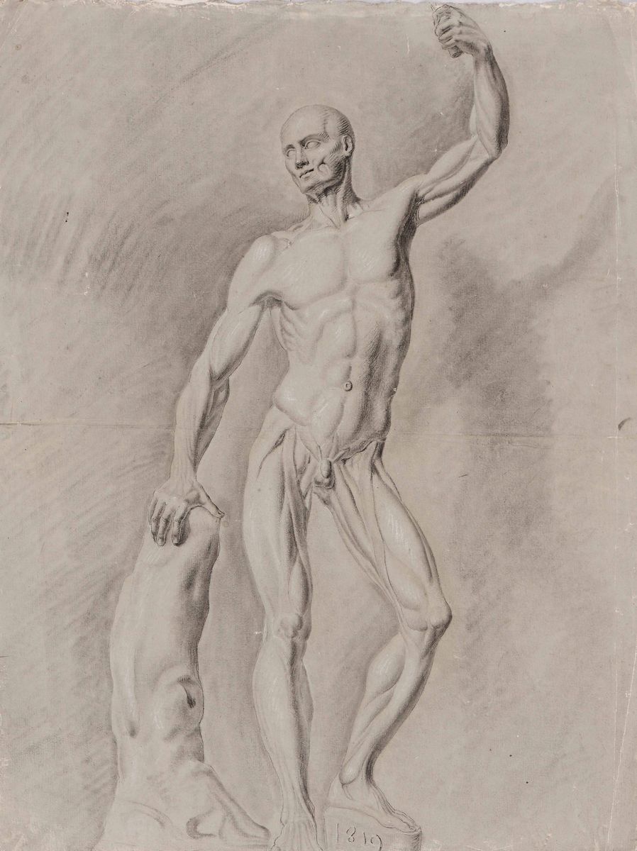 Pietro Vincenzo Mosca (1800-1876)studi di Nudo