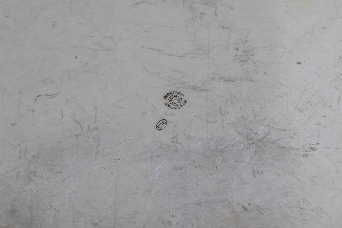 Piatto in Argento 925, Argentina e Piatto Sagomato in Argento 925 Perù e Piatto in Argento. Manif...