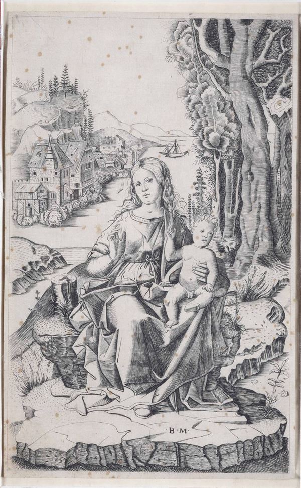 Cincani, Benedetto (detto il Montagna) (1480 circa-1558) Vergine benedicente con il Bambino in braccio