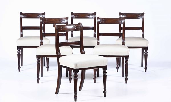 Insieme di poltrone e sedie del XIX secolo