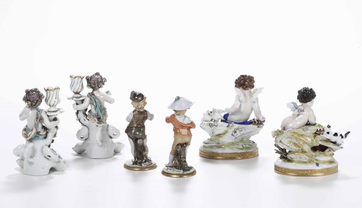Sei Figurine Manifatture Diverse, XX Secolo