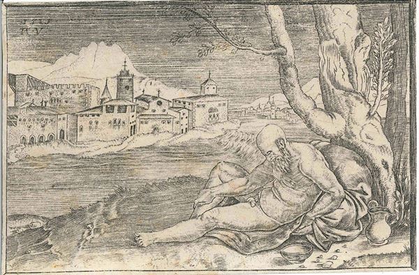 Agostino de Musi detto Veneziano (Venezia, 1490 ca. – Roma, 1540 ca.) Diogene