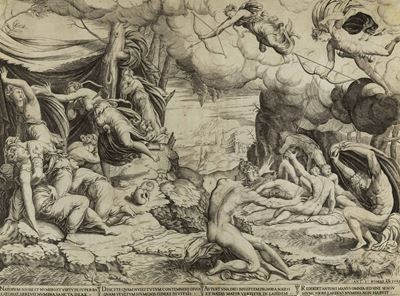 Enea Vico (parma, 1523 – Ferrara, 1567)la Strage dei Niobidi