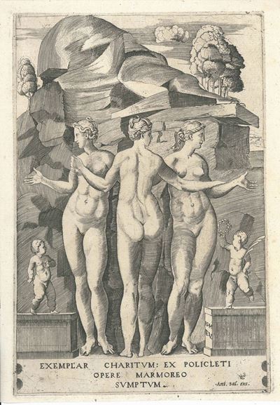 Enea Vico (parma, 1523 – Ferrara, 1567)le Tre Grazie