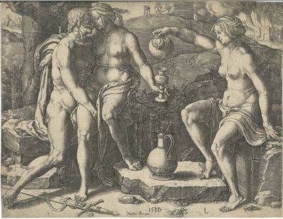 Lucas Van Leyden ( Leida, 1494 – 1533)loth e le Figlie