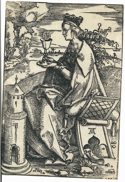 Hans Baldung Detto Grien (schwäbisch Gmünd, 1485 Circa – Strasburgo, 1545)santa Barbara