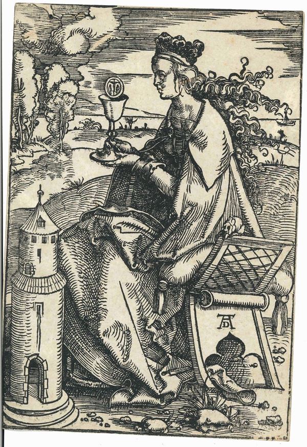 Hans Baldung detto Grien (Schwäbisch Gmünd, 1485 circa – Strasburgo, 1545) Santa Barbara
