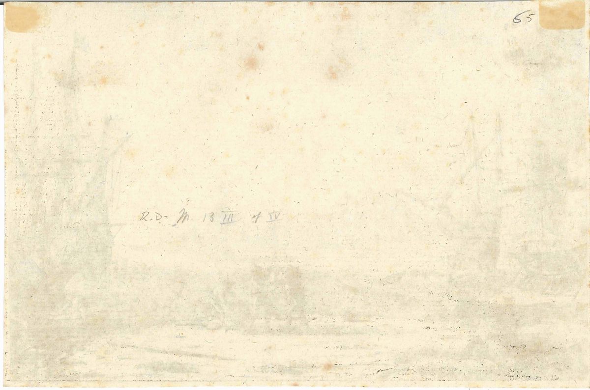 Claude Géllée Detto Lorrain (chamagne, 1600 – Roma, 1682)porto di Mare con Edificio Turrito