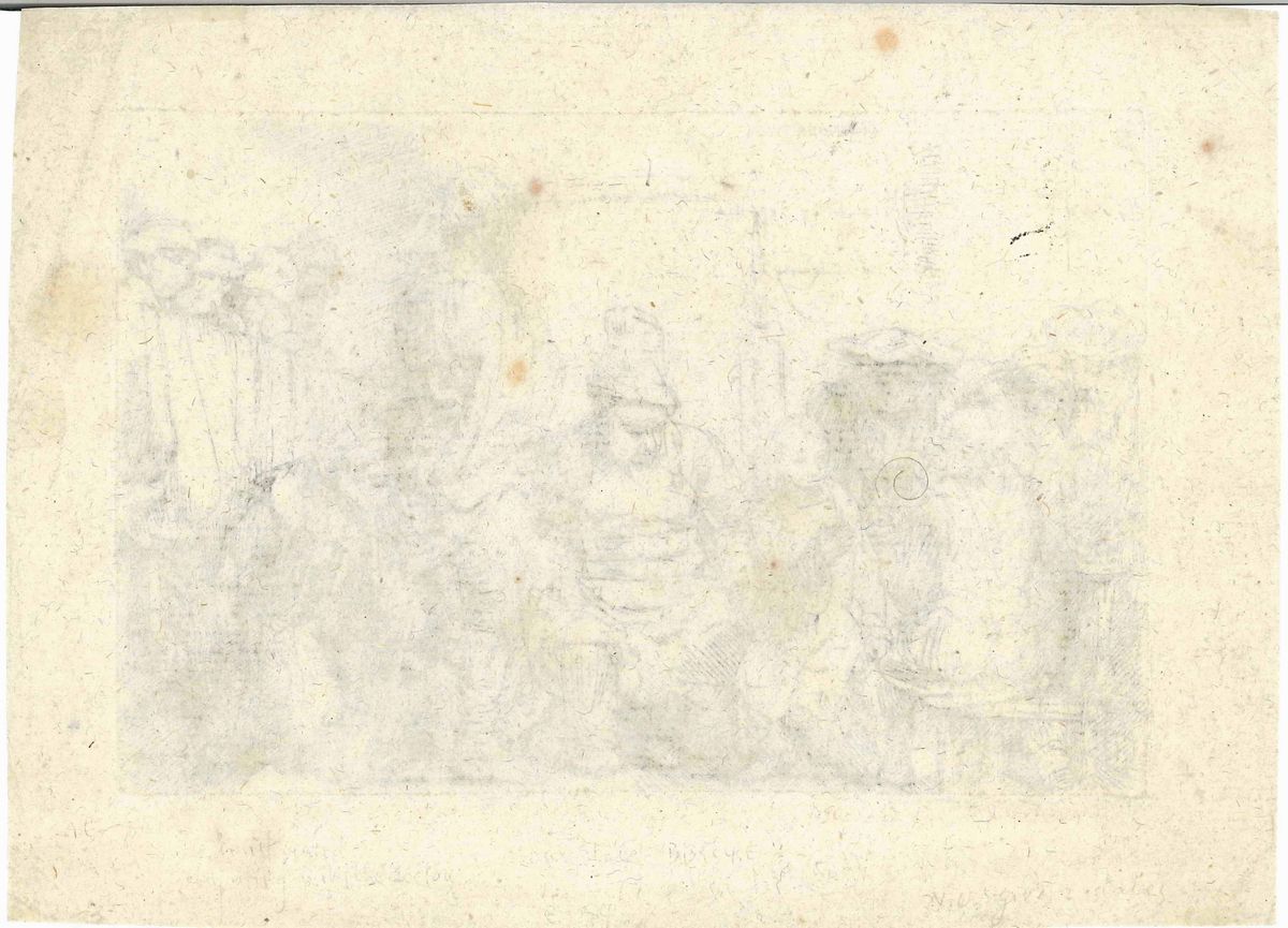 Rembrandt Van Rijn (leida, 1606- Amsterdam, 1669)gesù, Seduto, Discute con i Dottori della Legge