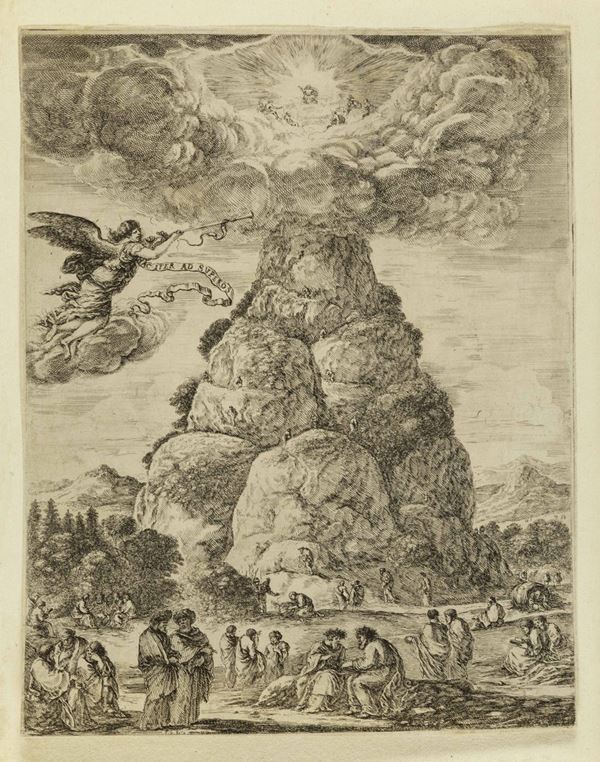 Stefano Della Bella (Firenze, 1610-1664) Il monte Parnaso
