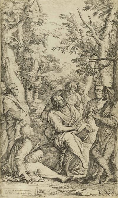 Salvator Rosa (napoli 1615 - Roma 1673)L'accademia di Platone