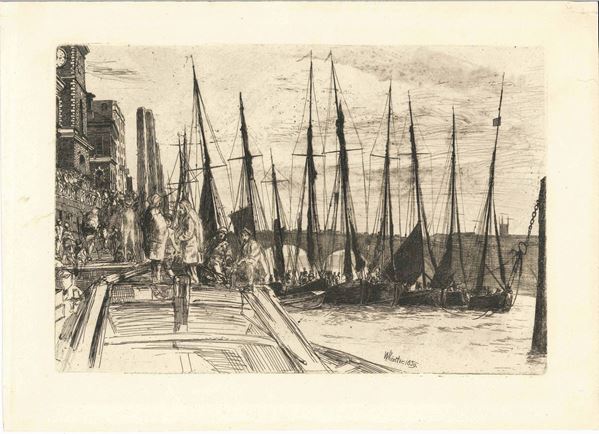 James Abbott McNeill Whistler (Lowell, 1834 – Londra, 1903) Billingsgate