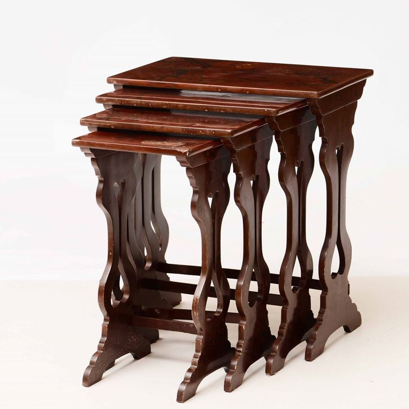 Tre tavolini a nido  - Auction Antiques III - Timed Auction - Cambi Casa d'Aste