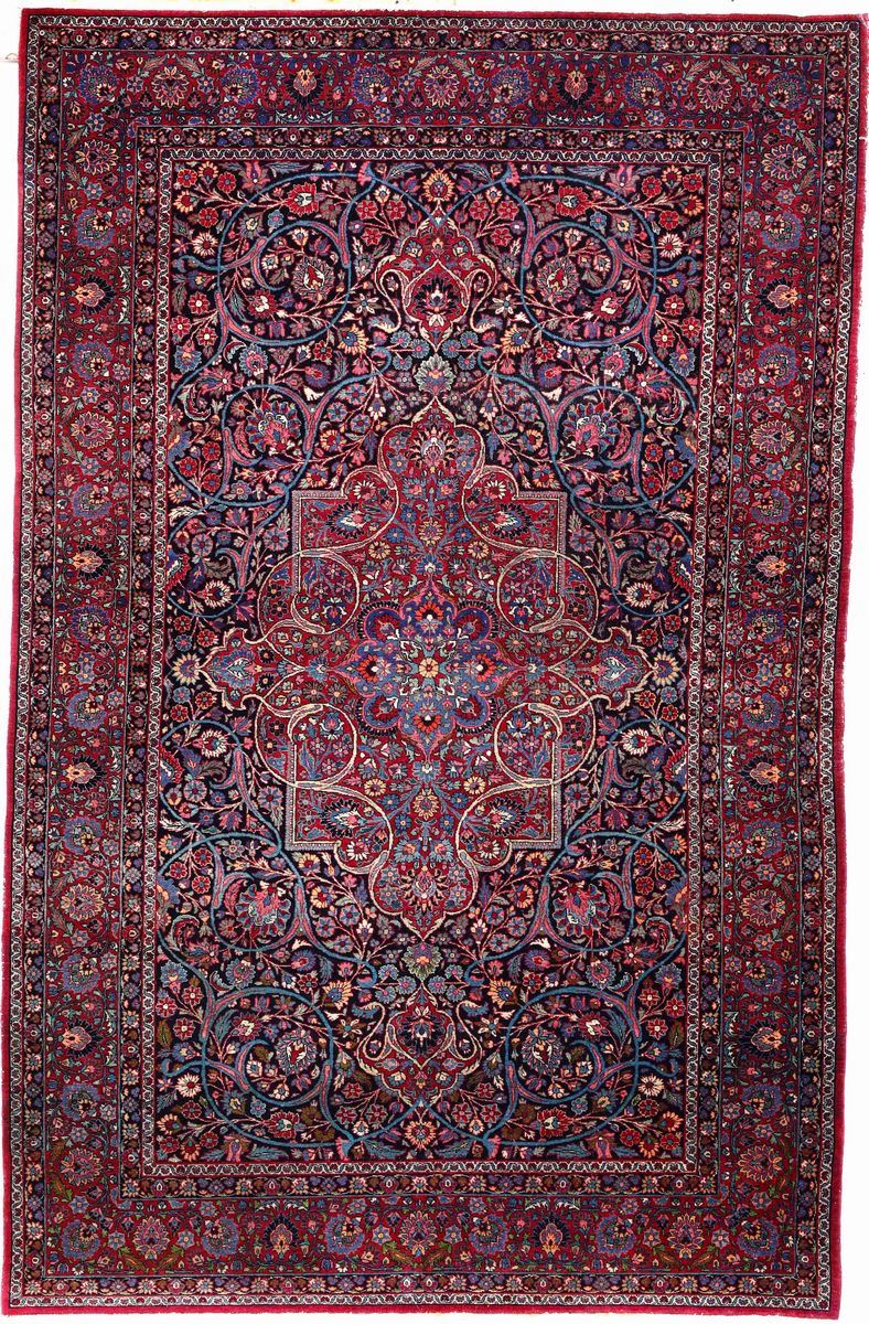 Tappeto, Persia prima metà XX secolo  - Auction Carpets - Time Auction - Cambi Casa d'Aste