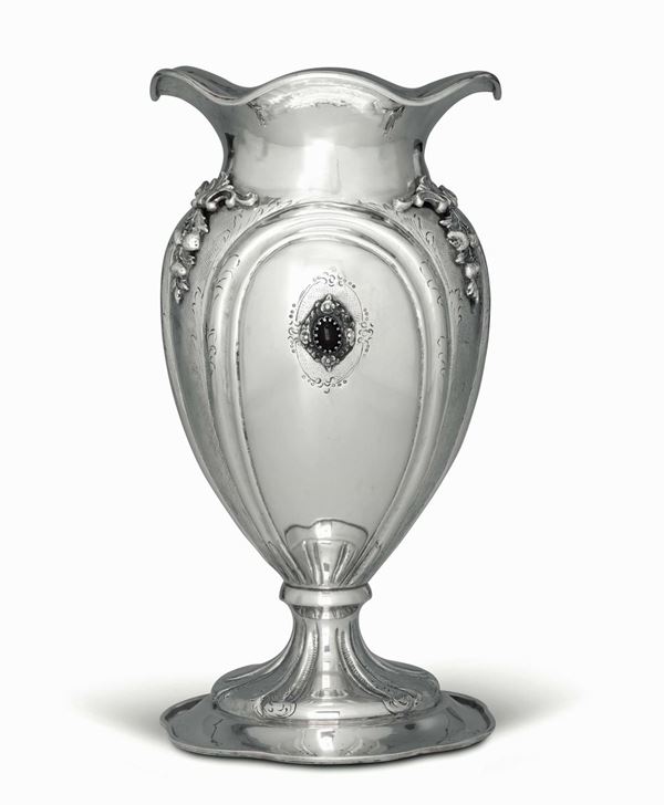 A silver vase, 1900s, Alessandria