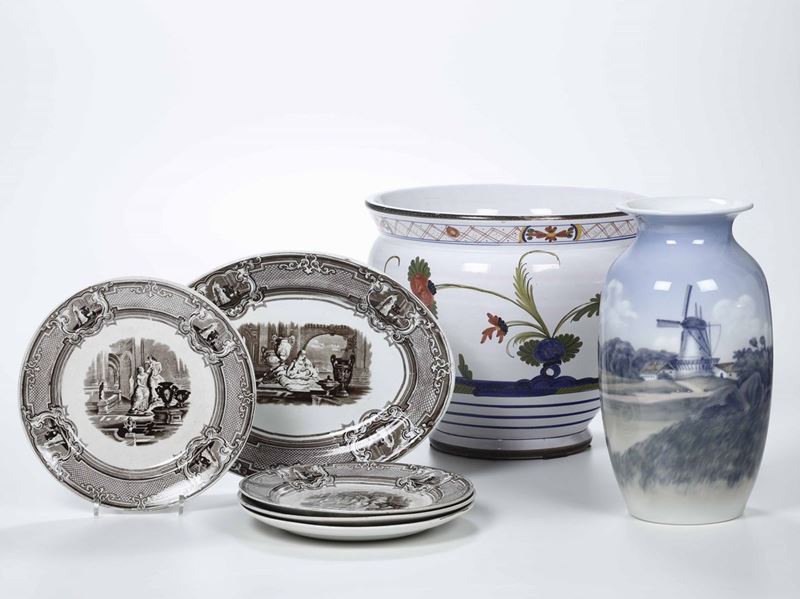 Lotto con diverse ceramiche  - Auction Ancient Paintings, Oriental Art and European Ceramics | Time Auction - Cambi Casa d'Aste