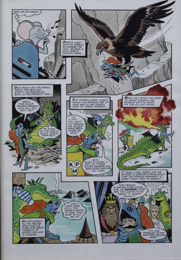Tavole originali fumetto Knight Panini