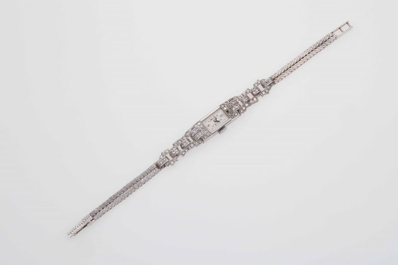 Orologio da polso per signora, con diamanti taglio huit-huit, mancanze  - Auction Spring Jewels - I - Cambi Casa d'Aste