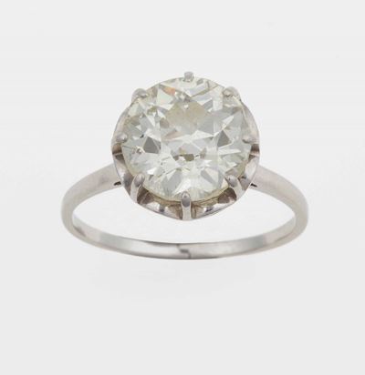 Solitaire di Vecchio Taglio di Ct 3.56 Circa