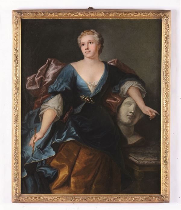 Charles-AndrÃ© van Loo (Nizza 1705 - Parigi 1765), ambito di Musa dell'Arte