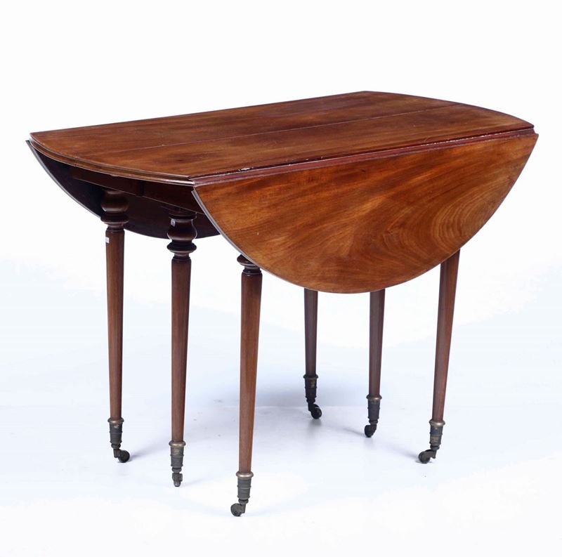 Tavolo rotondo a bandelle, XIX secolo  - Auction Furniture | Cambi Time - Cambi Casa d'Aste