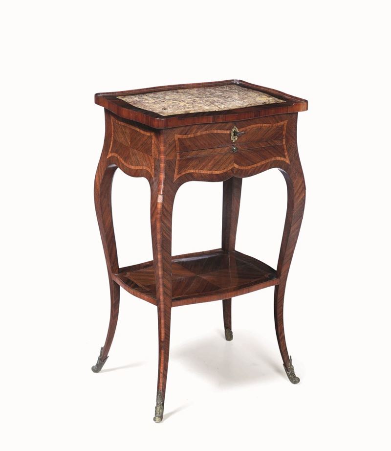 Tavolino da lavoro Luigi XV lastronato, XVIII secolo  - Auction Antiques Selected | Time - Cambi Casa d'Aste
