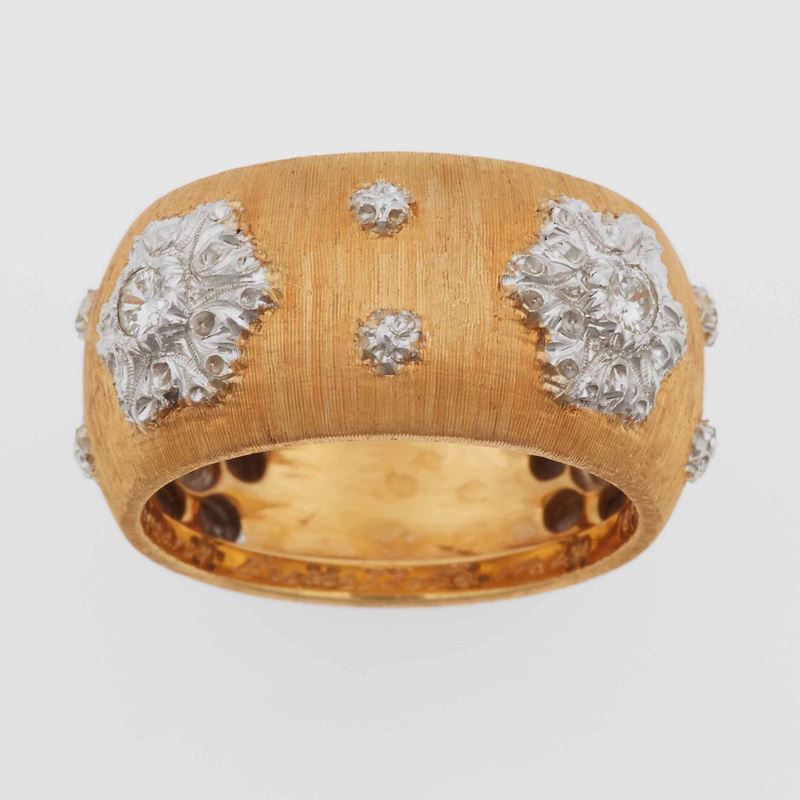 G. Buccellati. Anello a fascia con diamanti  - Auction Fine Jewels - Cambi Casa d'Aste