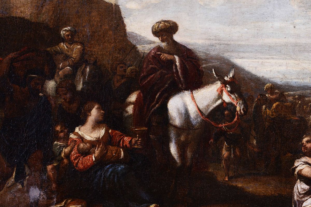 Pier Francesco Mola (coldrerio 1612 - Roma 1666), Attribuito Aesodo del Popolo Ebraico