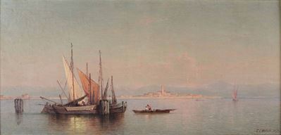 Karl Friedrich C. Welsch (1828 - 1904)laguna di Venezia, 1871