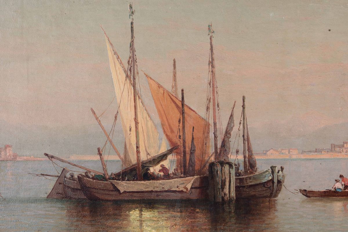 Karl Friedrich C. Welsch (1828 - 1904)laguna di Venezia, 1871