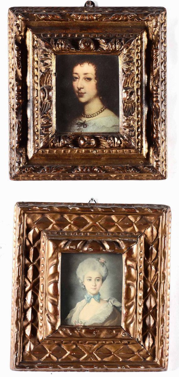 Due cornici in legno intagliato e dorato, XVIII secolo  - Auction Antiques I - Timed Auction - Cambi Casa d'Aste