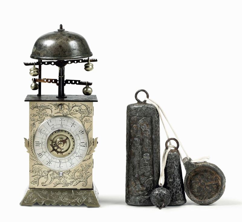 Orologio a lanterna, Giappone 1790-1800  - Asta Importanti Sculture, Arredi e Oggetti d'Arte - Cambi Casa d'Aste