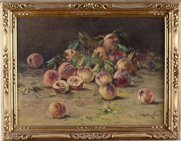 Cesare Bentivoglio - Cesare Bentivoglio (1868-1952) Natura morta con frutta