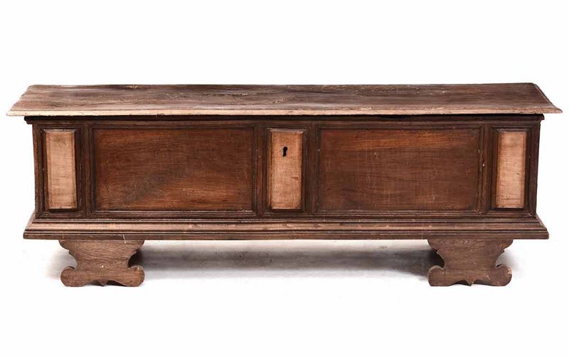 Cassapanca rustica in legno, Toscana XVIII secolo  - Auction Antiques I - Timed Auction - Cambi Casa d'Aste