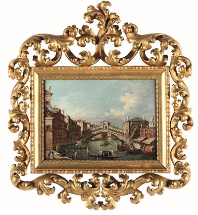 Giacomo Guardi (venezia 1764-1835)veduta del Ponte di Rialto a Venezia