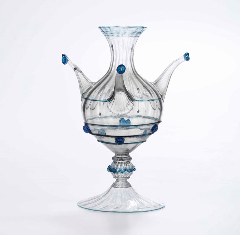 Bottiglia in vetro di Murano, XX secolo  - Asta Antiquariato III - Asta a Tempo - Cambi Casa d'Aste