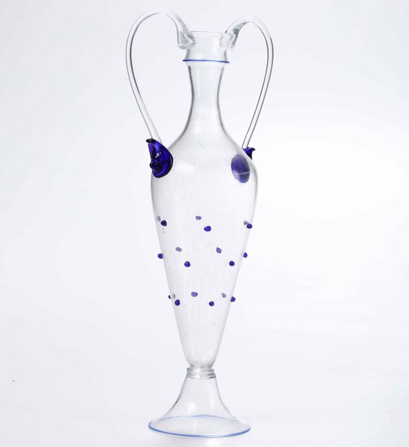 Bottiglia in vetro di Murano, XX secolo  - Auction Antiques III - Timed Auction - Cambi Casa d'Aste