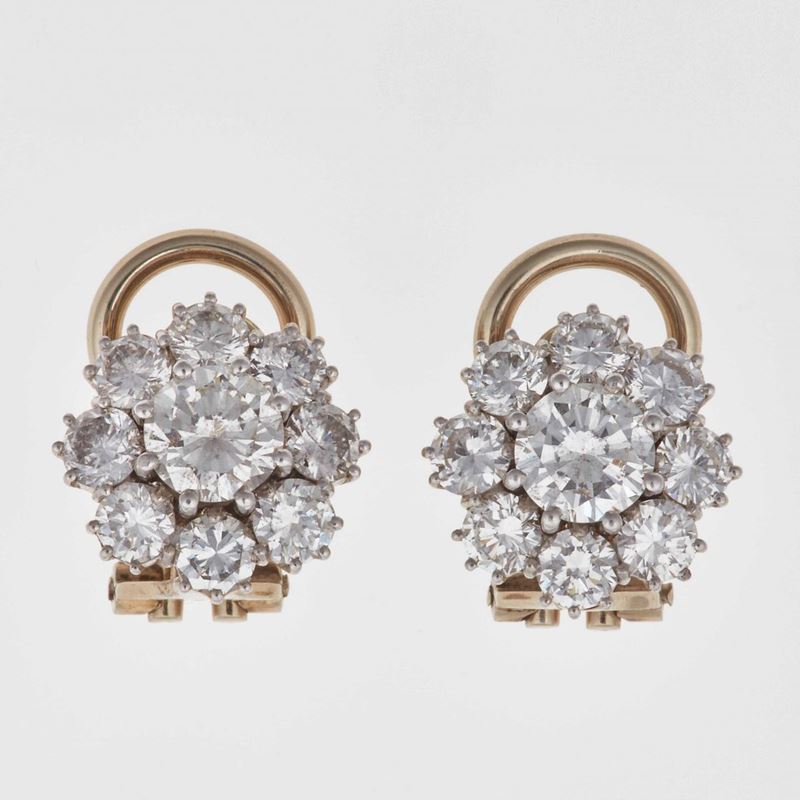 Orecchini con diamanti  - Auction Fine Jewels - Cambi Casa d'Aste