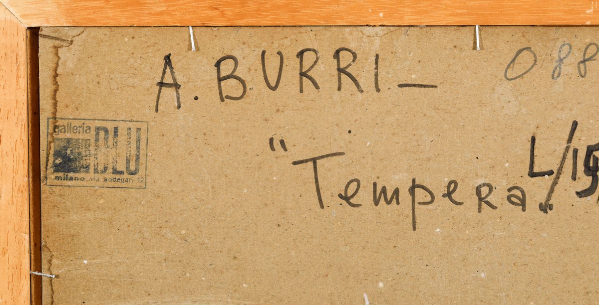 Alberto Burri - Tempera