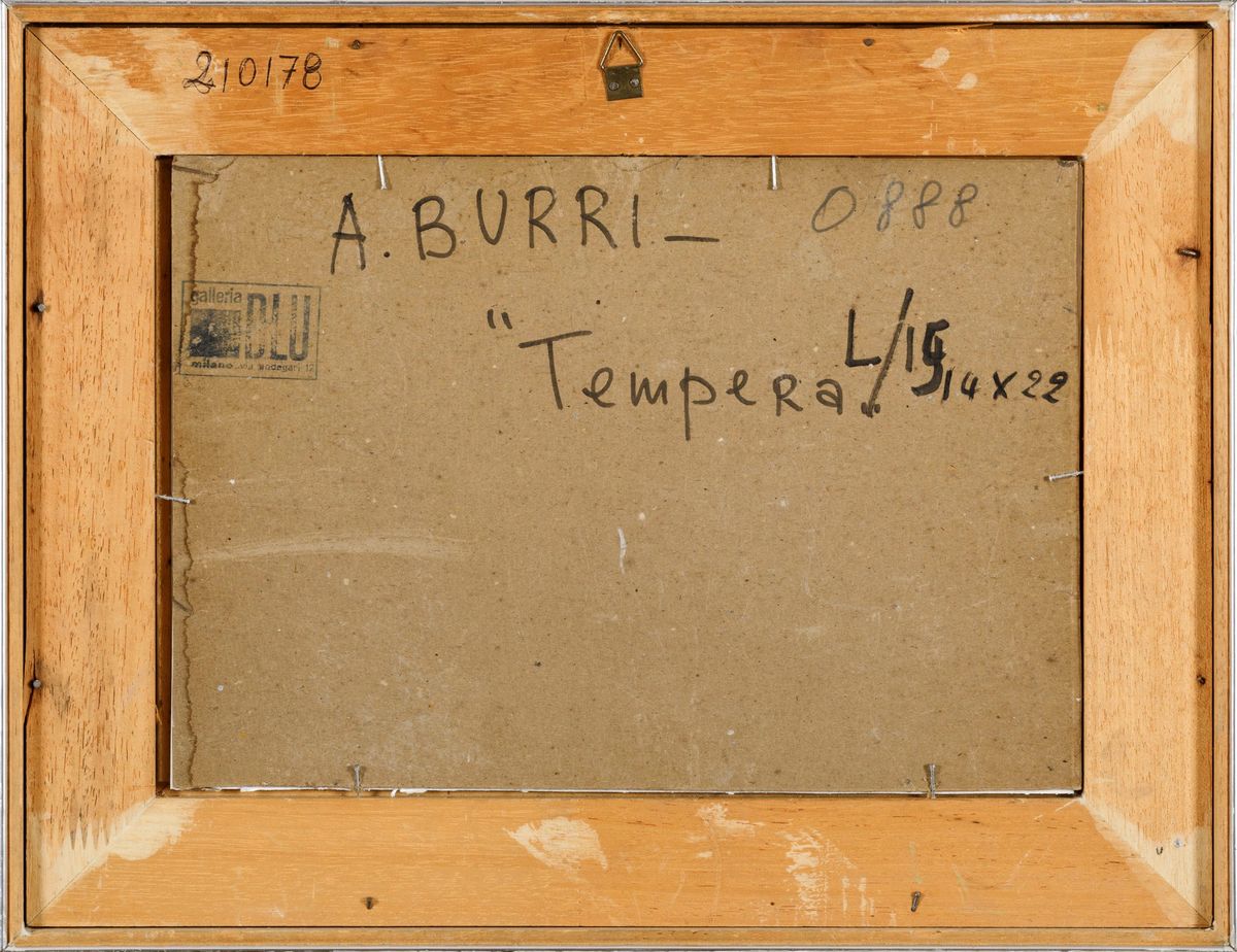 Alberto Burri - Tempera